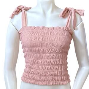Anthropologie Cami Tulle Top in Dusty Rose Size XSP